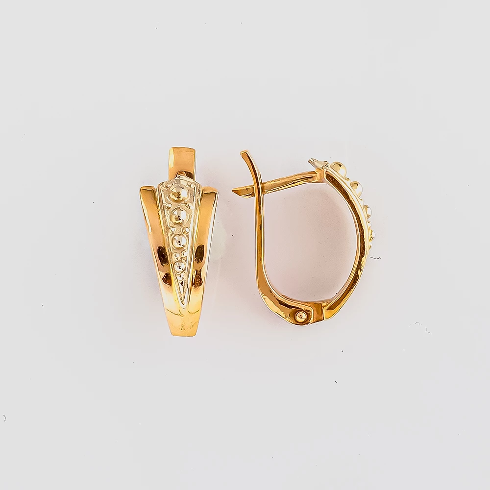 Серьги из красного золота 585 пробы