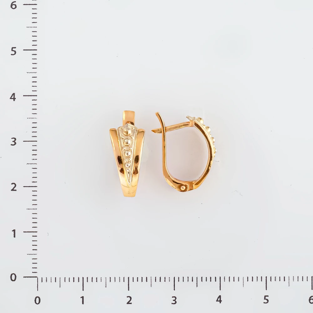 Серьги из красного золота 585 пробы