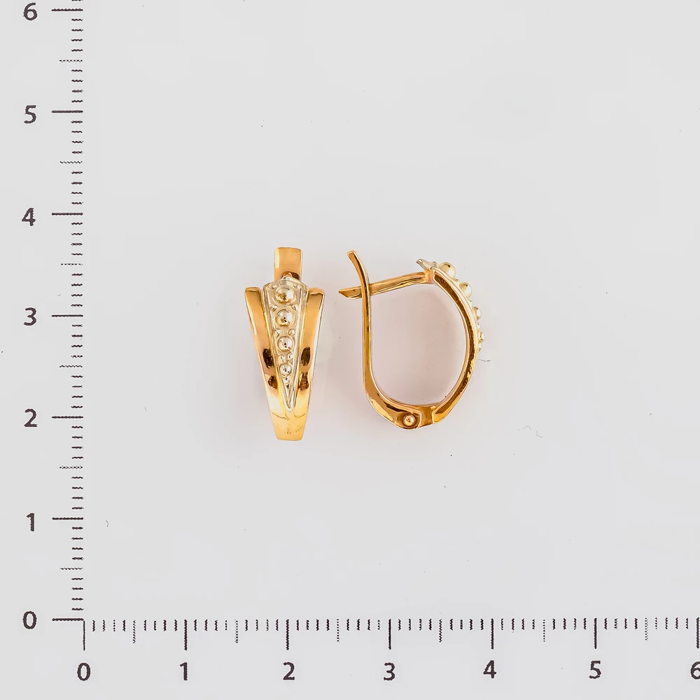 Серьги из красного золота 585 пробы