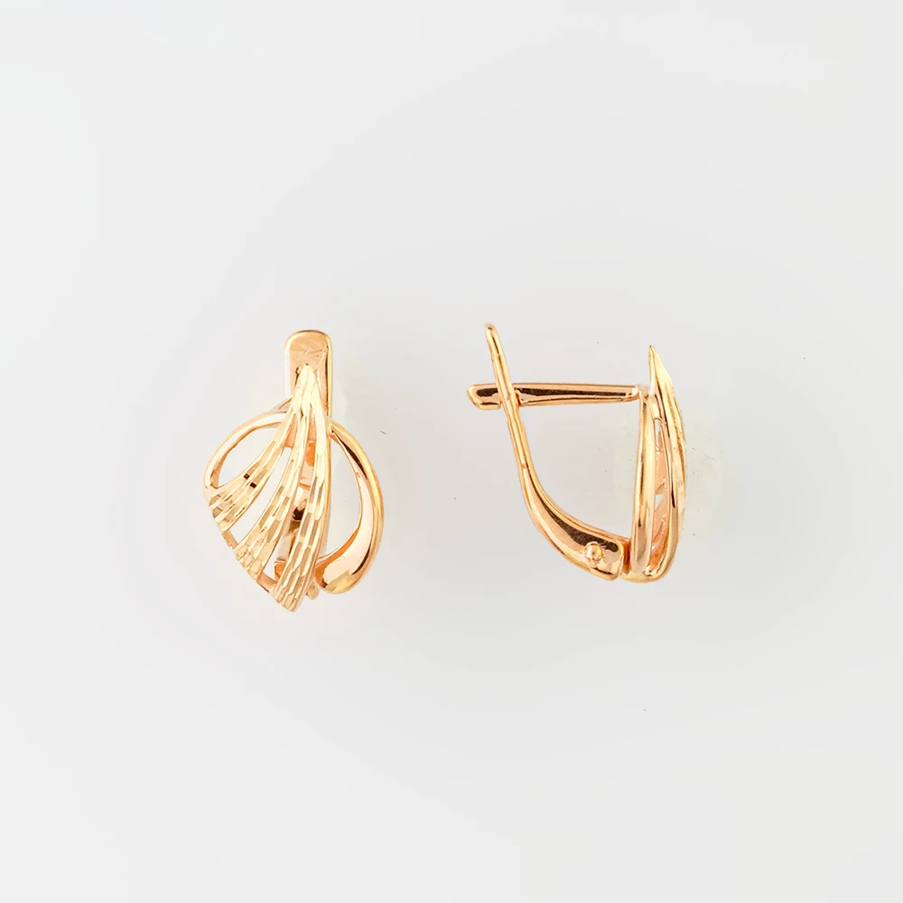 Серьги из красного золота 585 пробы