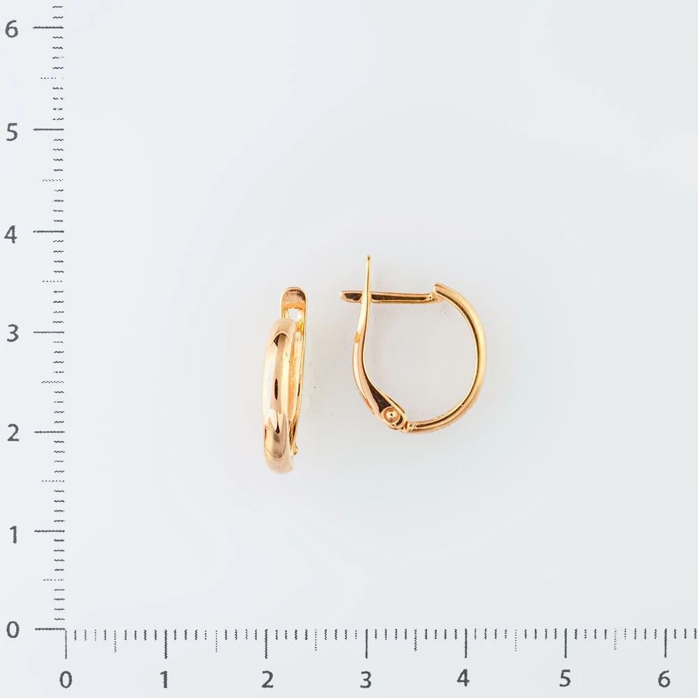 Серьги из красного золота 585 пробы