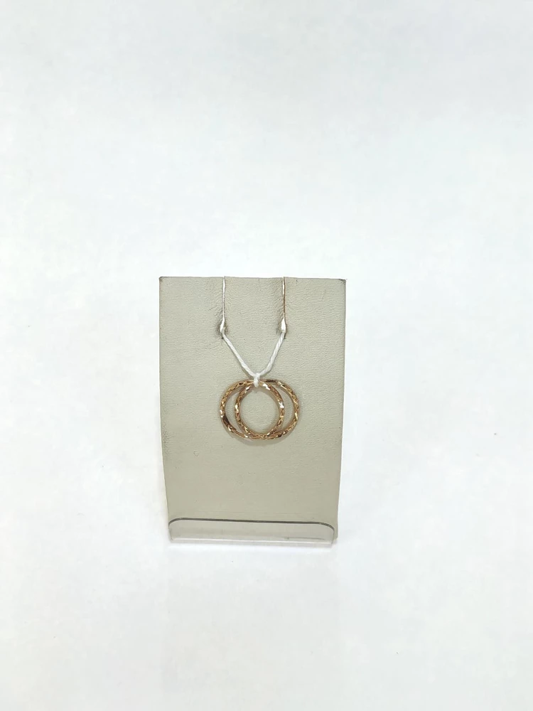 Серьги конго из красного золота 585 пробы