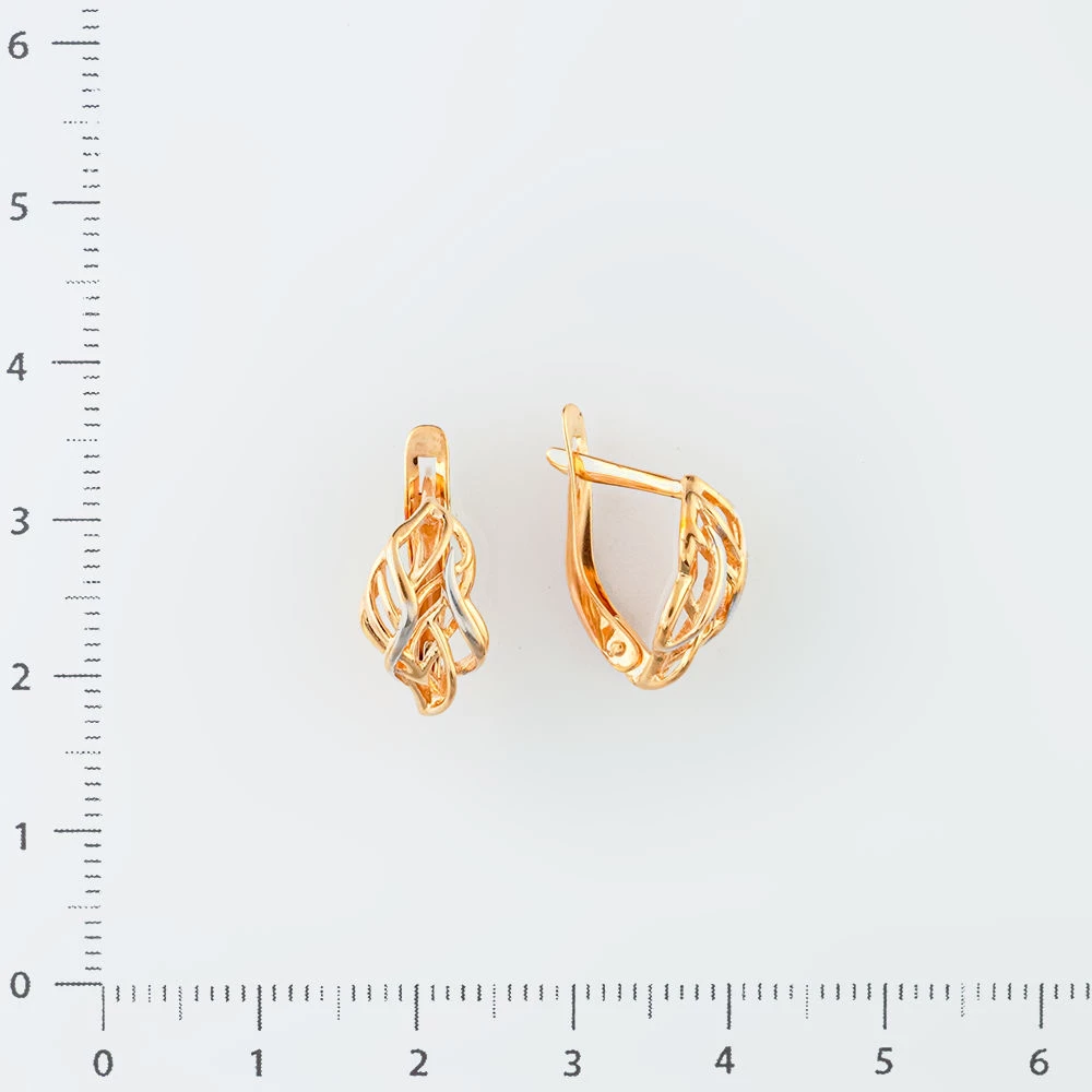 Серьги из красного золота 585 пробы