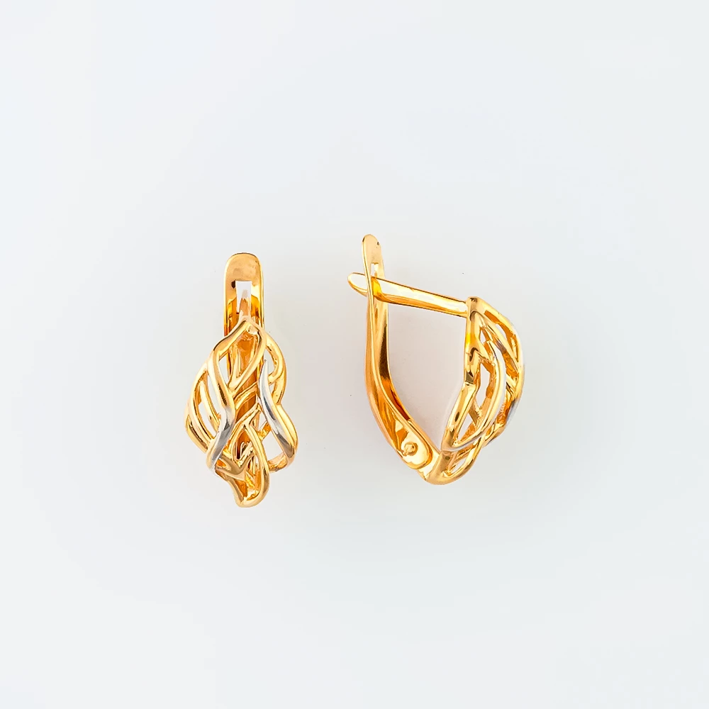 Серьги из красного золота 585 пробы