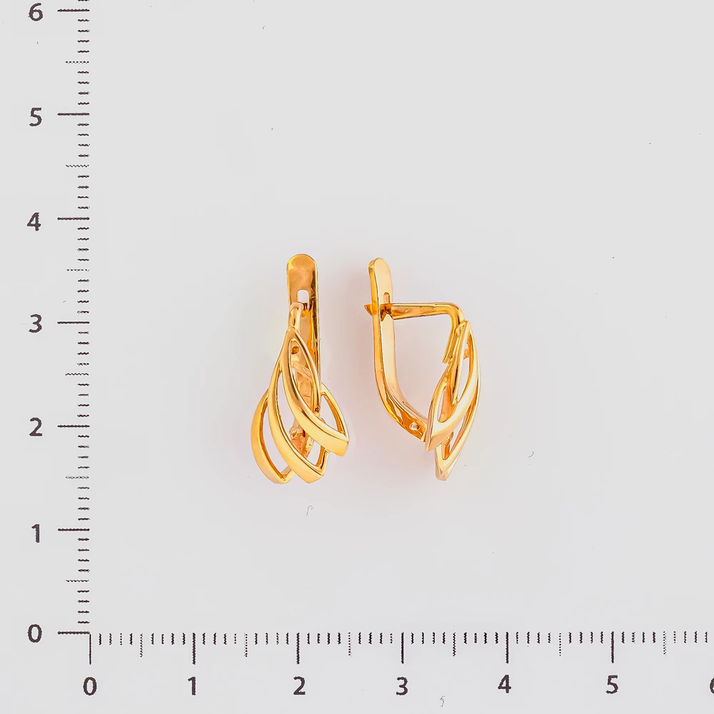Серьги из красного золота 583 пробы