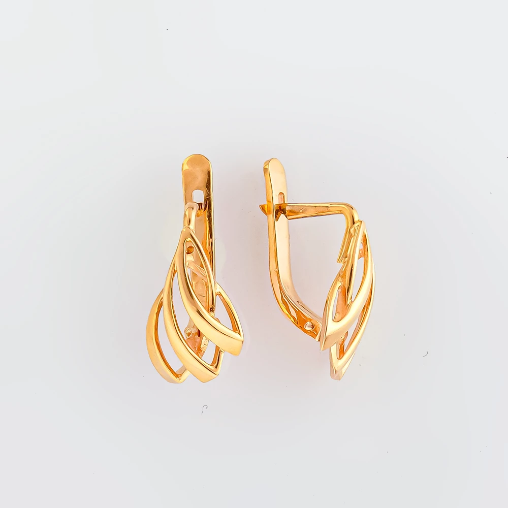 Серьги из красного золота 583 пробы