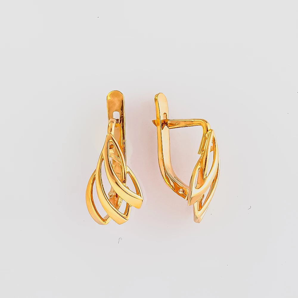Серьги из красного золота 583 пробы