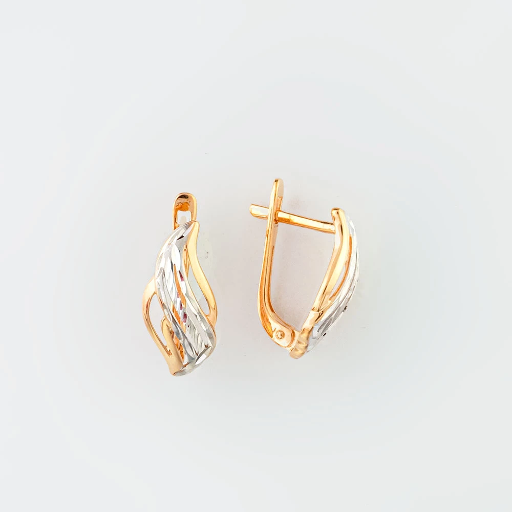 Серьги из красного золота 585 пробы