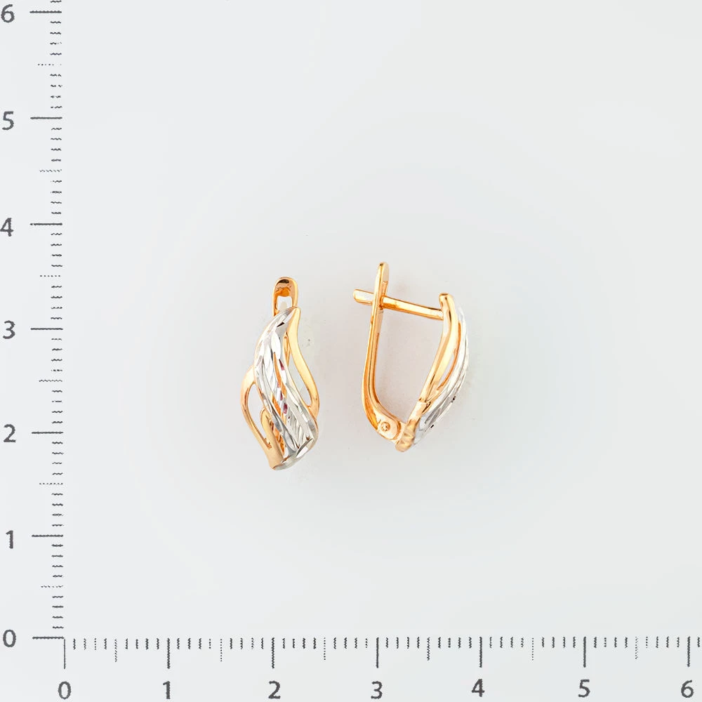 Серьги из красного золота 585 пробы