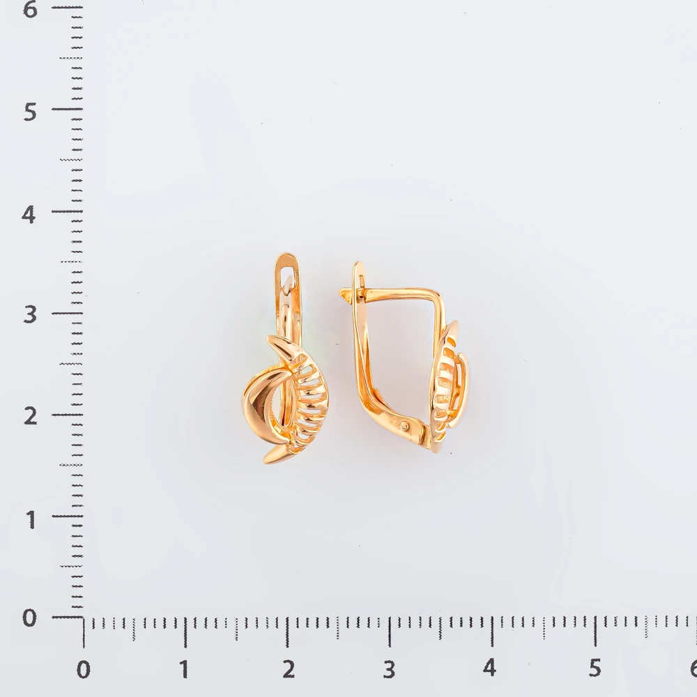 Серьги из красного золота 585 пробы