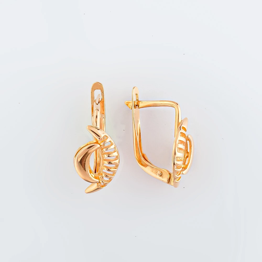 Серьги из красного золота 585 пробы