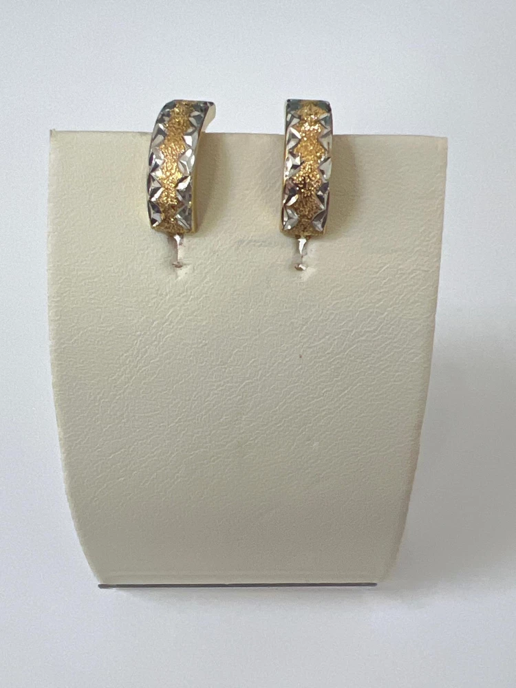 Серьги из желтого золота 375 пробы