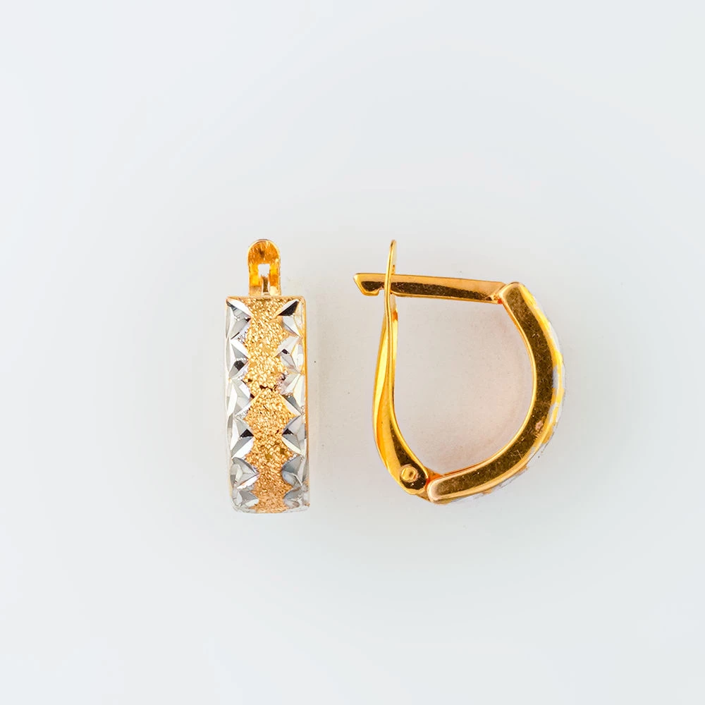 Серьги из желтого золота 375 пробы