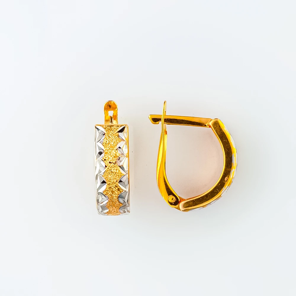 Серьги из желтого золота 375 пробы