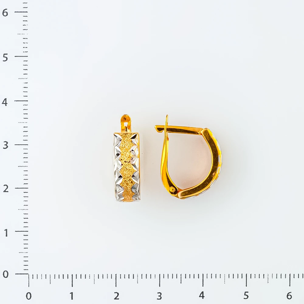 Серьги из желтого золота 375 пробы