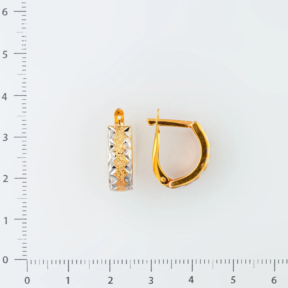 Серьги из желтого золота 375 пробы