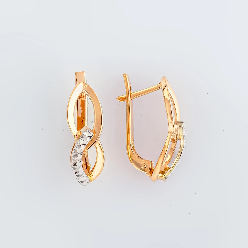 Серьги из красного золота 585 пробы