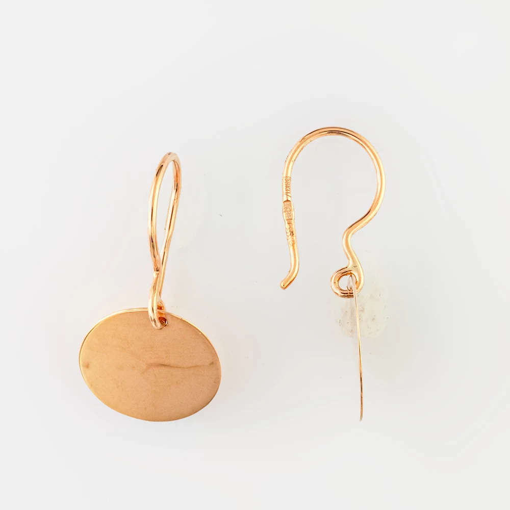 Серьги из красного золота 585 пробы