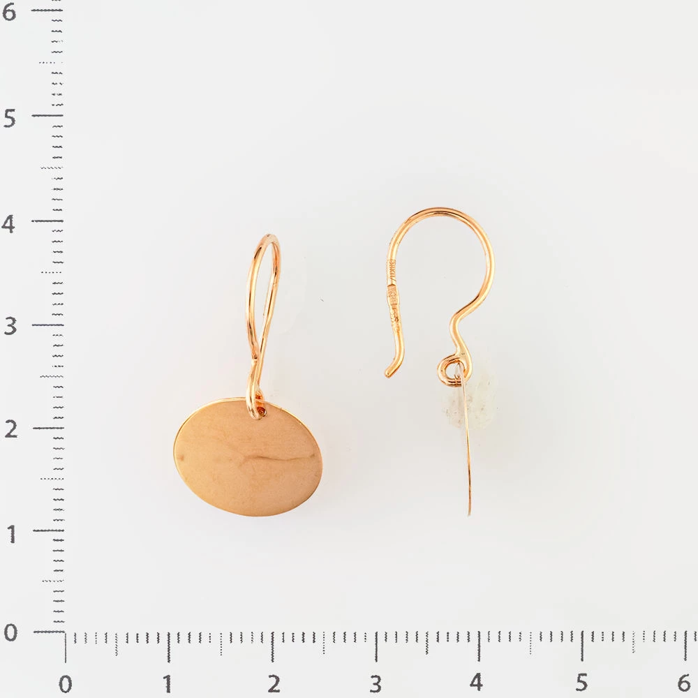 Серьги из красного золота 585 пробы