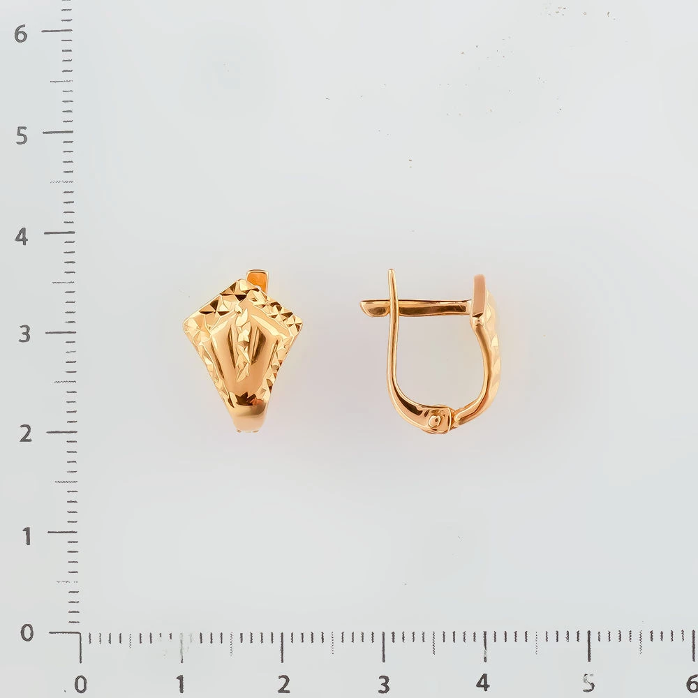 Серьги из красного золота 500 пробы