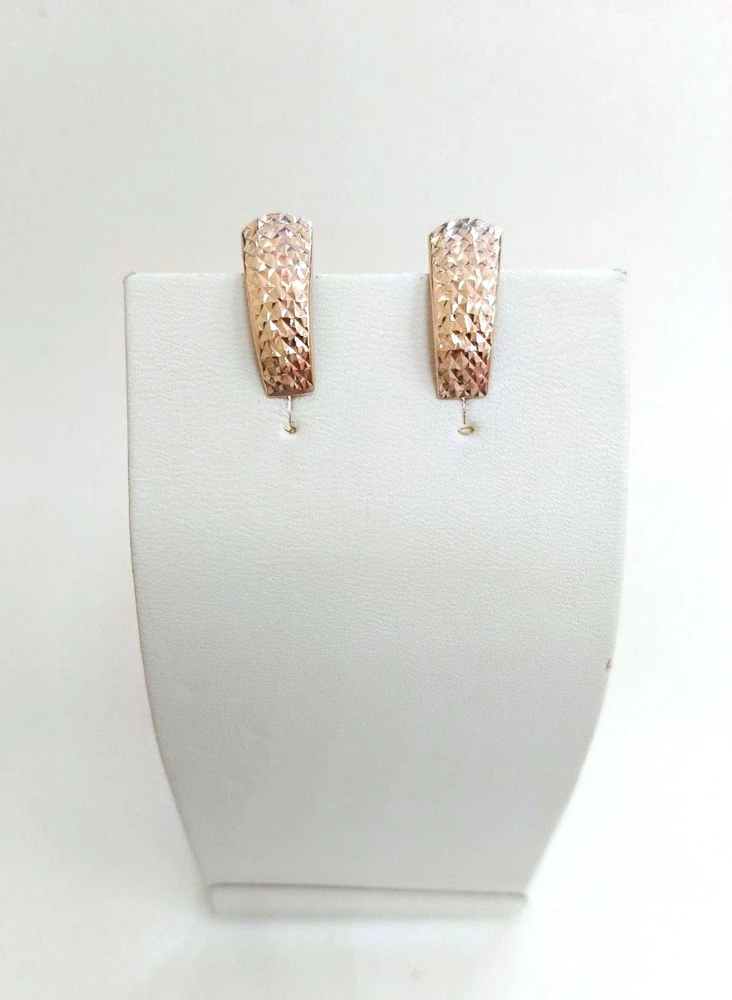 Серьги из красного золота 585 пробы
