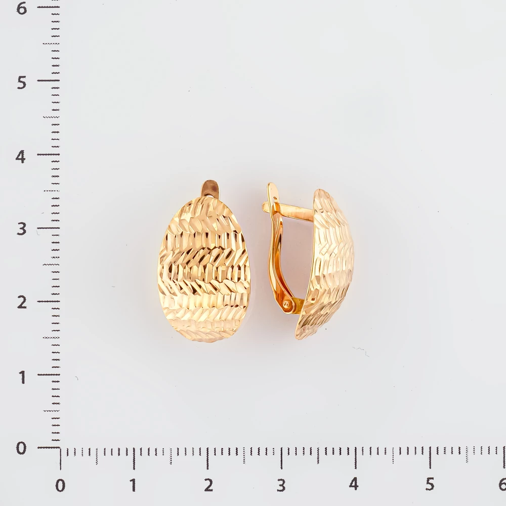 Серьги из красного золота 585 пробы