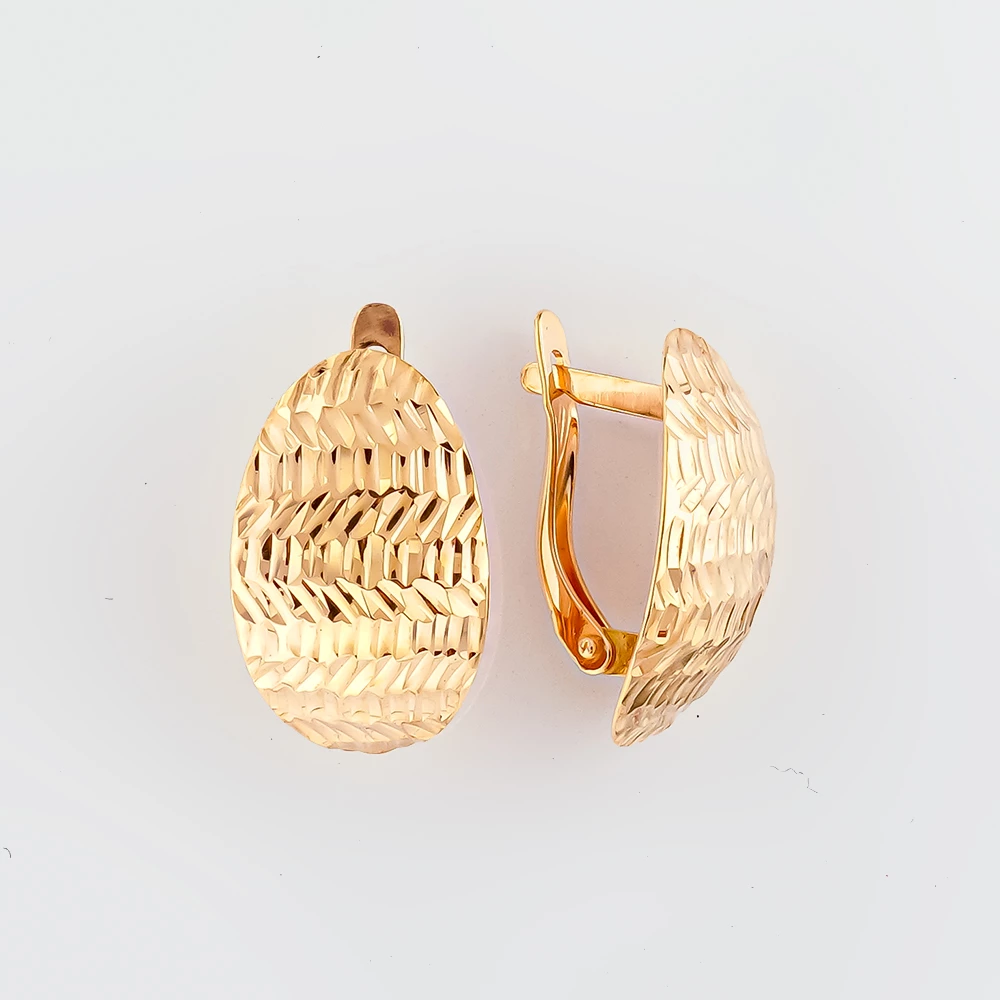 Серьги из красного золота 585 пробы