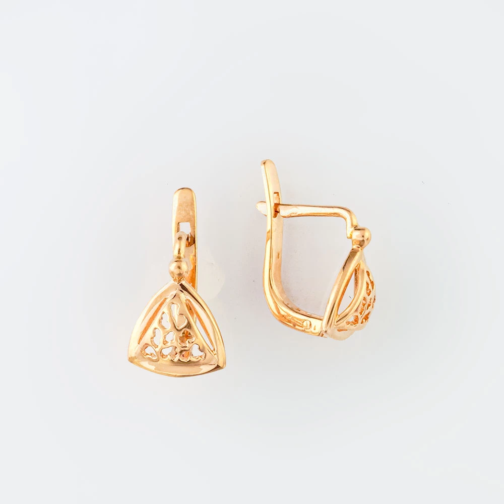Серьги из красного золота 583 пробы