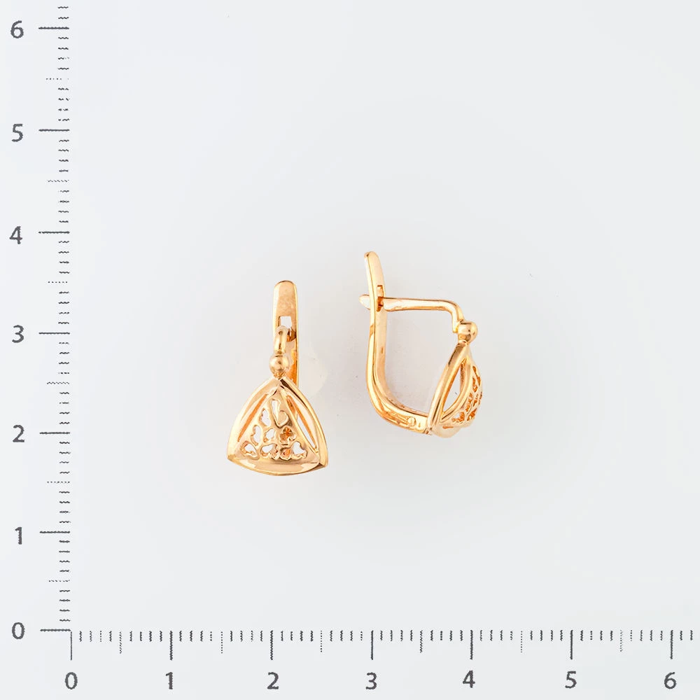 Серьги из красного золота 583 пробы