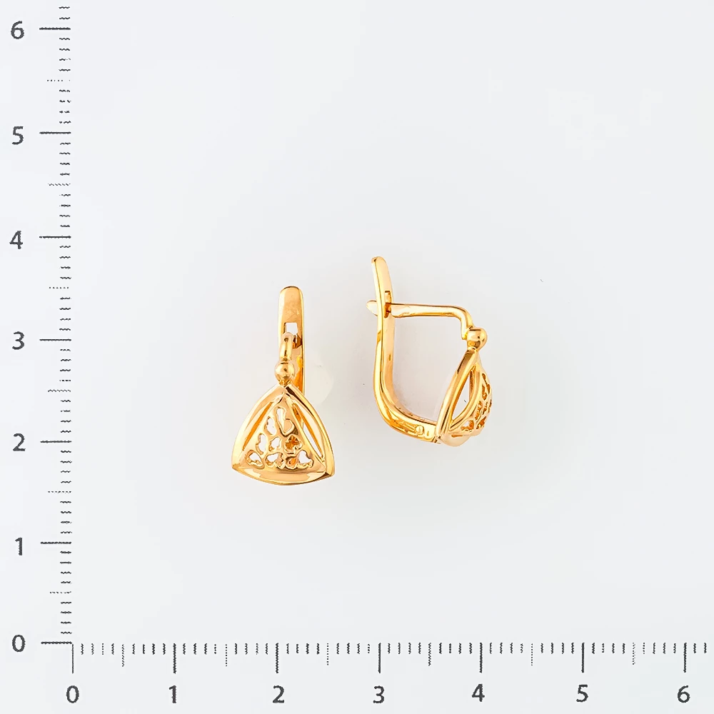 Серьги из красного золота 583 пробы