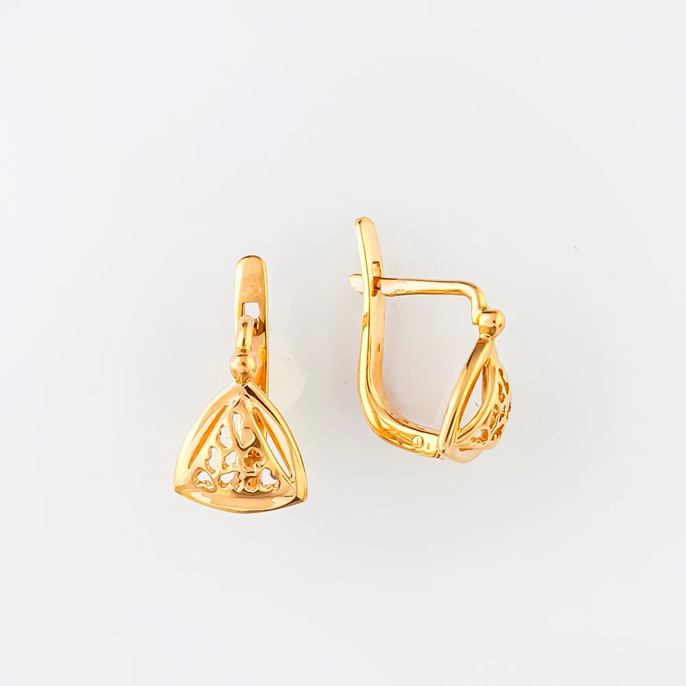 Серьги из красного золота 583 пробы