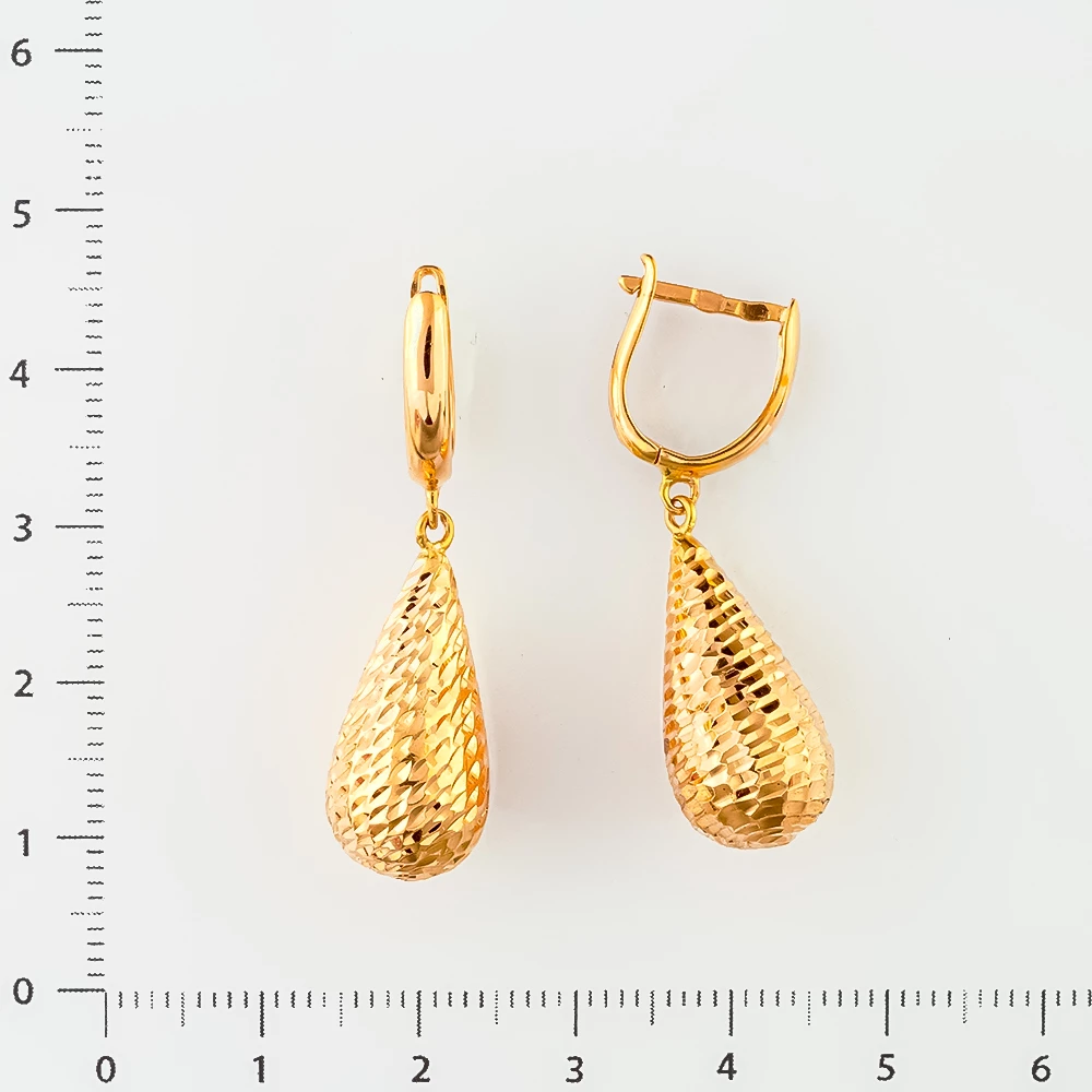 Серьги из красного золота 585 пробы