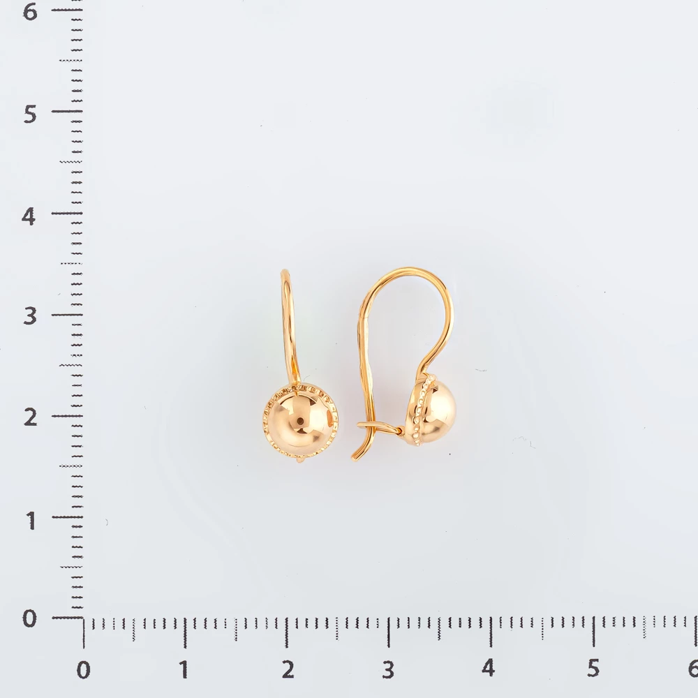 Серьги из красного золота 583 пробы