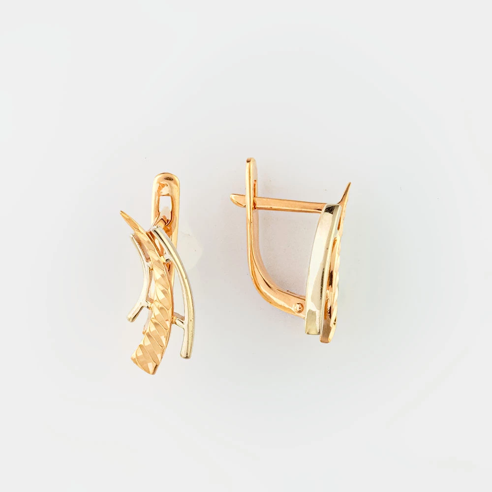 Серьги из красного золота 585 пробы