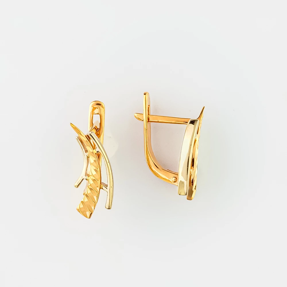Серьги из красного золота 585 пробы