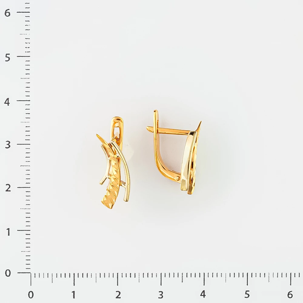 Серьги из красного золота 585 пробы