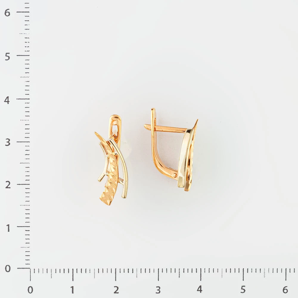 Серьги из красного золота 585 пробы