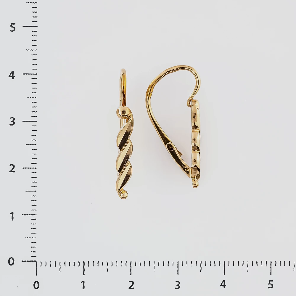 Серьги из красного золота 583 пробы