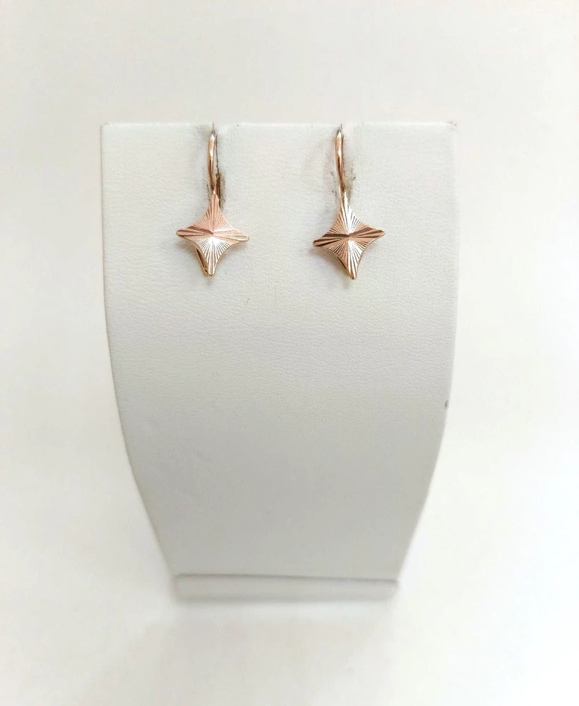 Серьги из красного золота 583 пробы