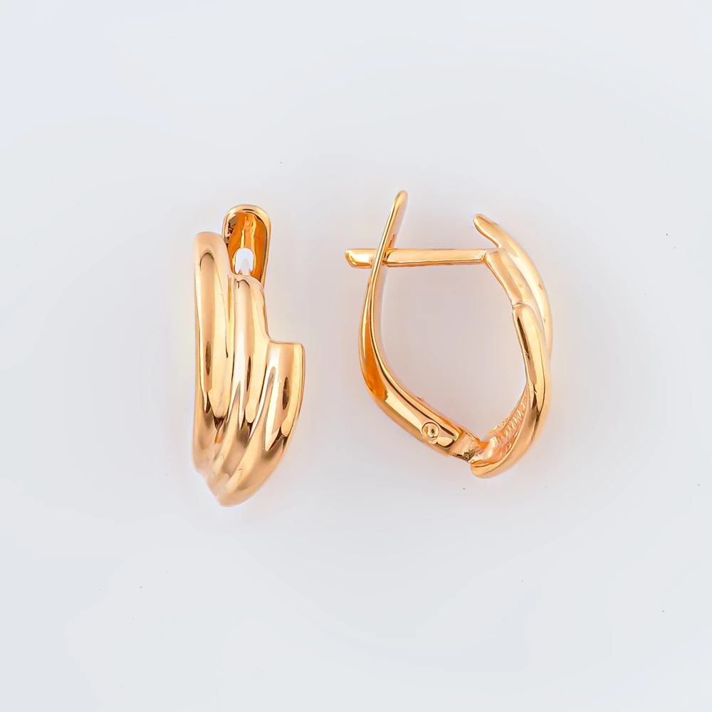 Серьги из красного золота 585 пробы