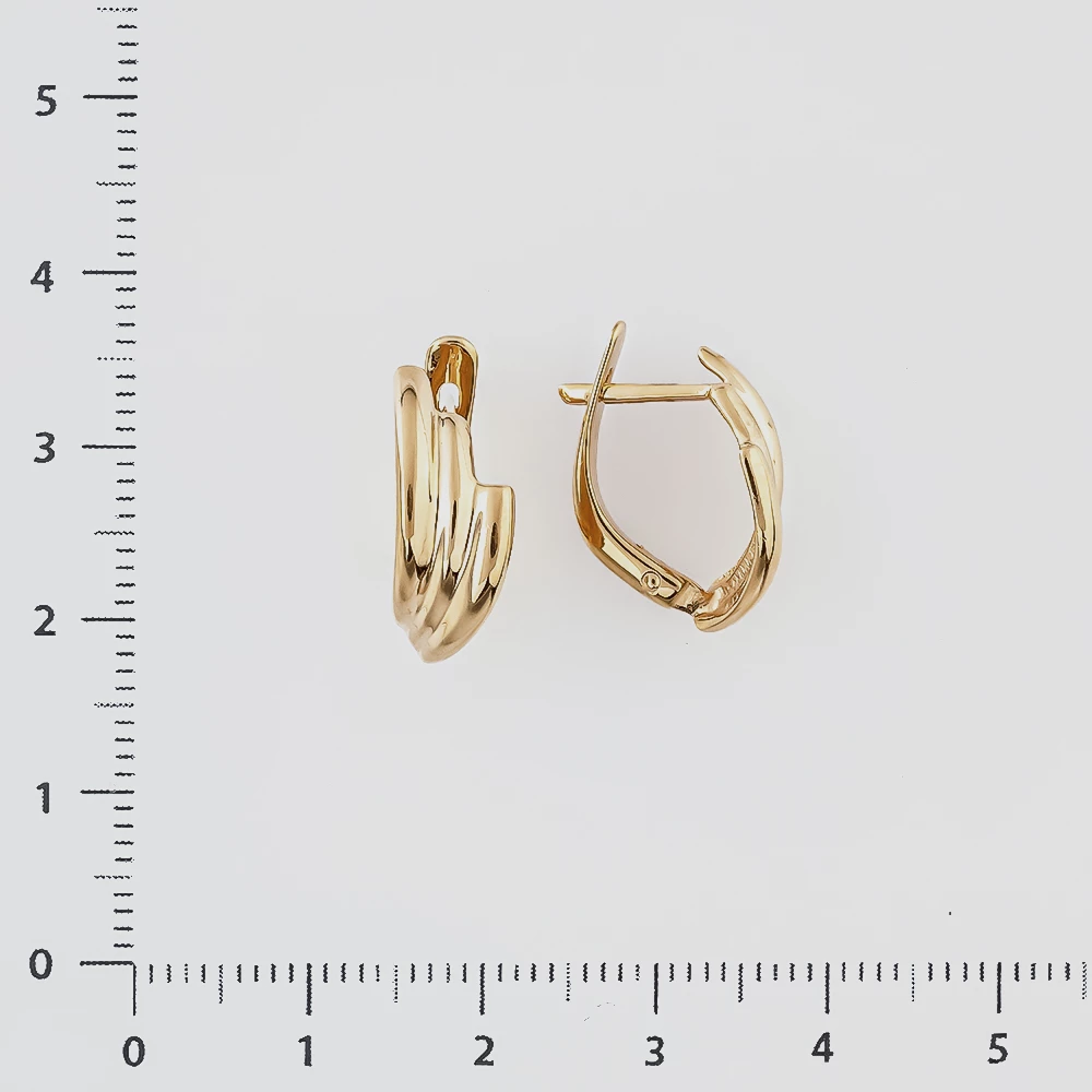 Серьги из красного золота 585 пробы