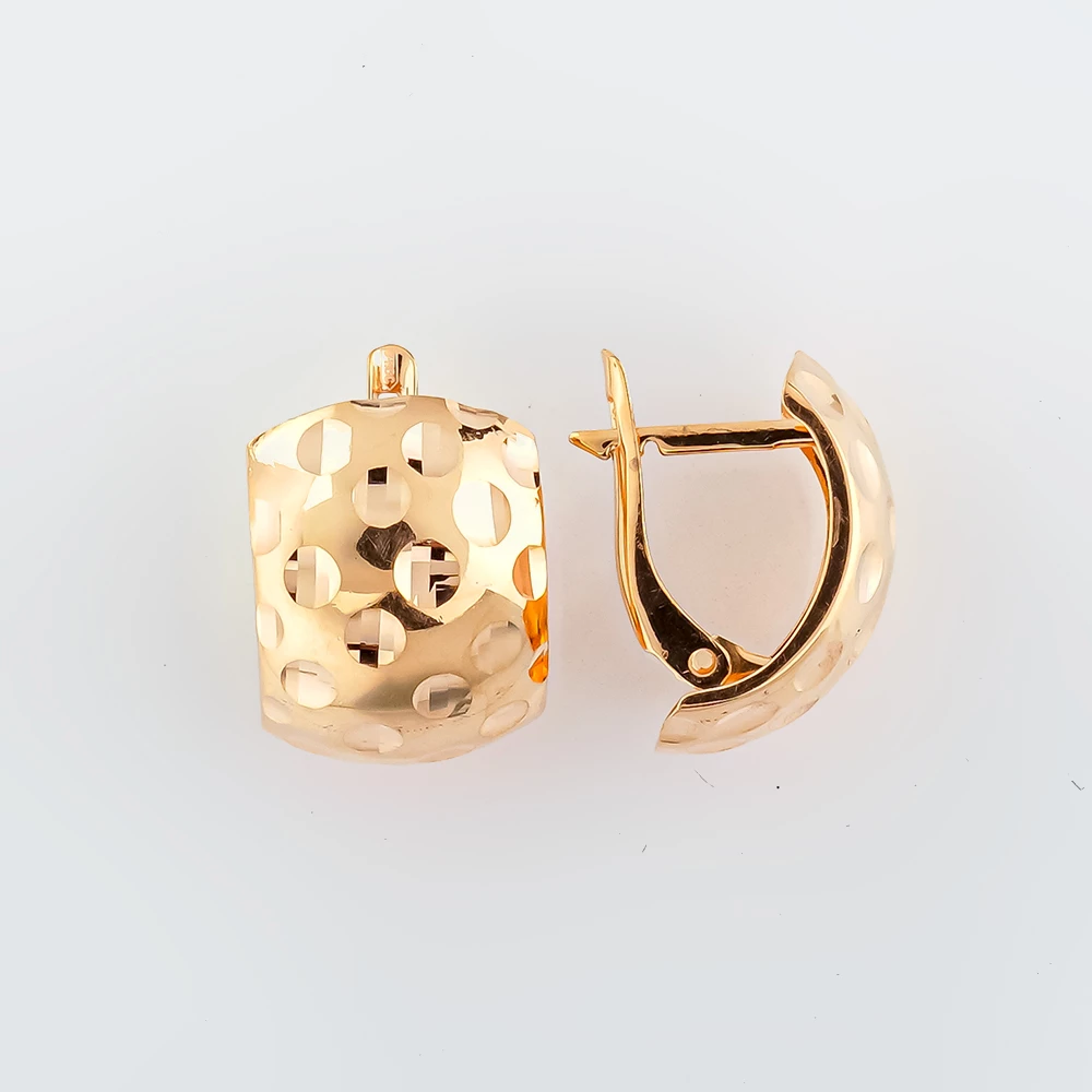 Серьги из красного золота 585 пробы