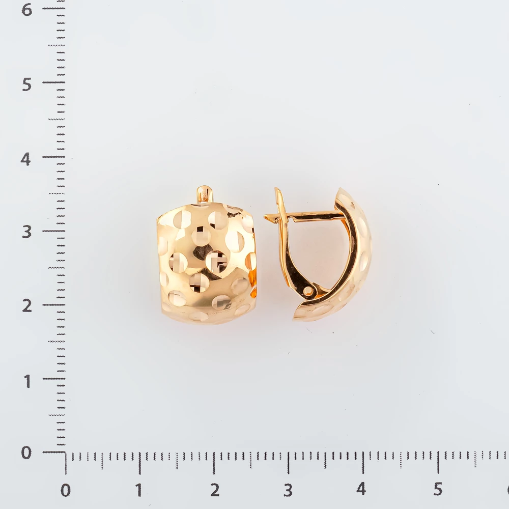Серьги из красного золота 585 пробы