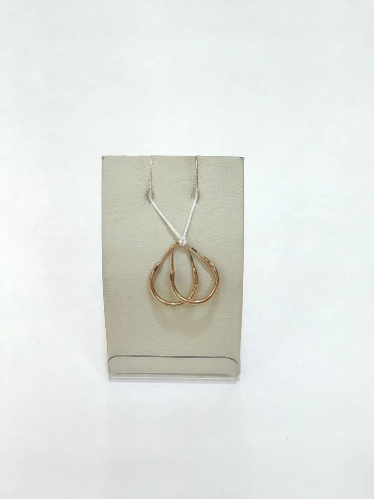 Серьги из красного золота 585 пробы
