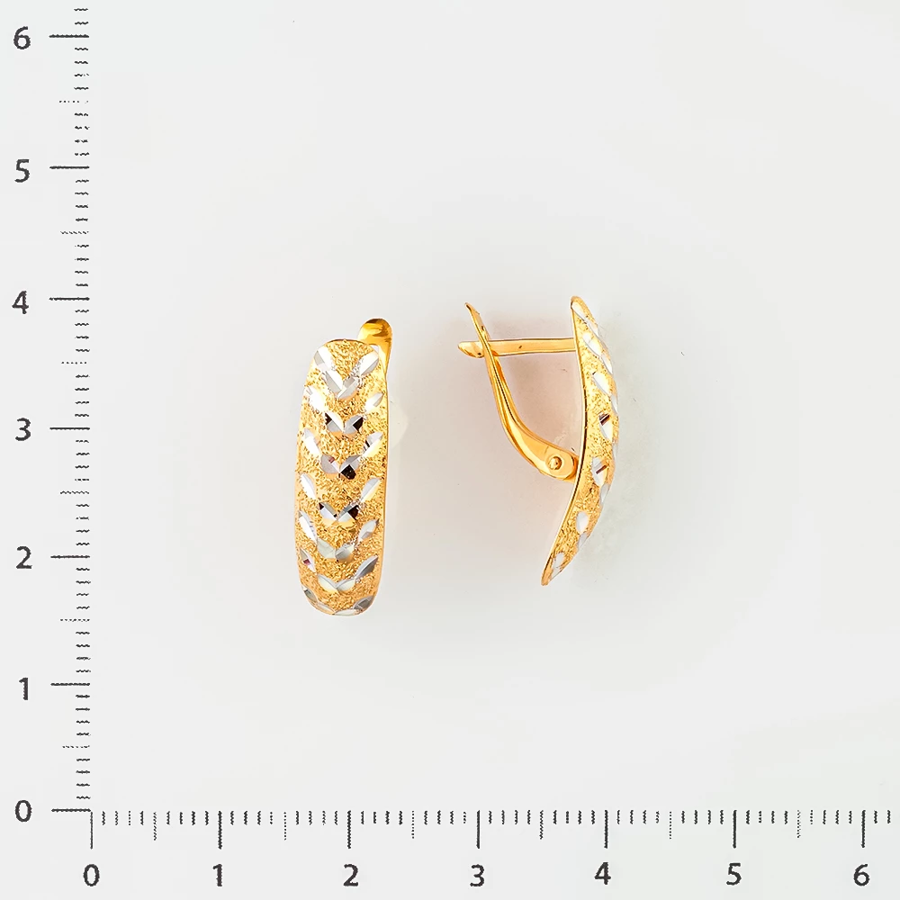 Серьги из красного золота 585 пробы