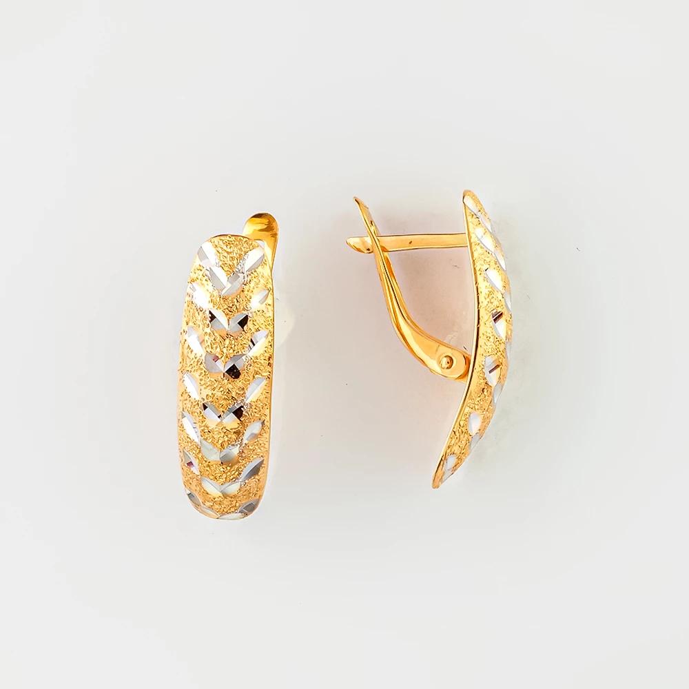 Серьги из красного золота 585 пробы