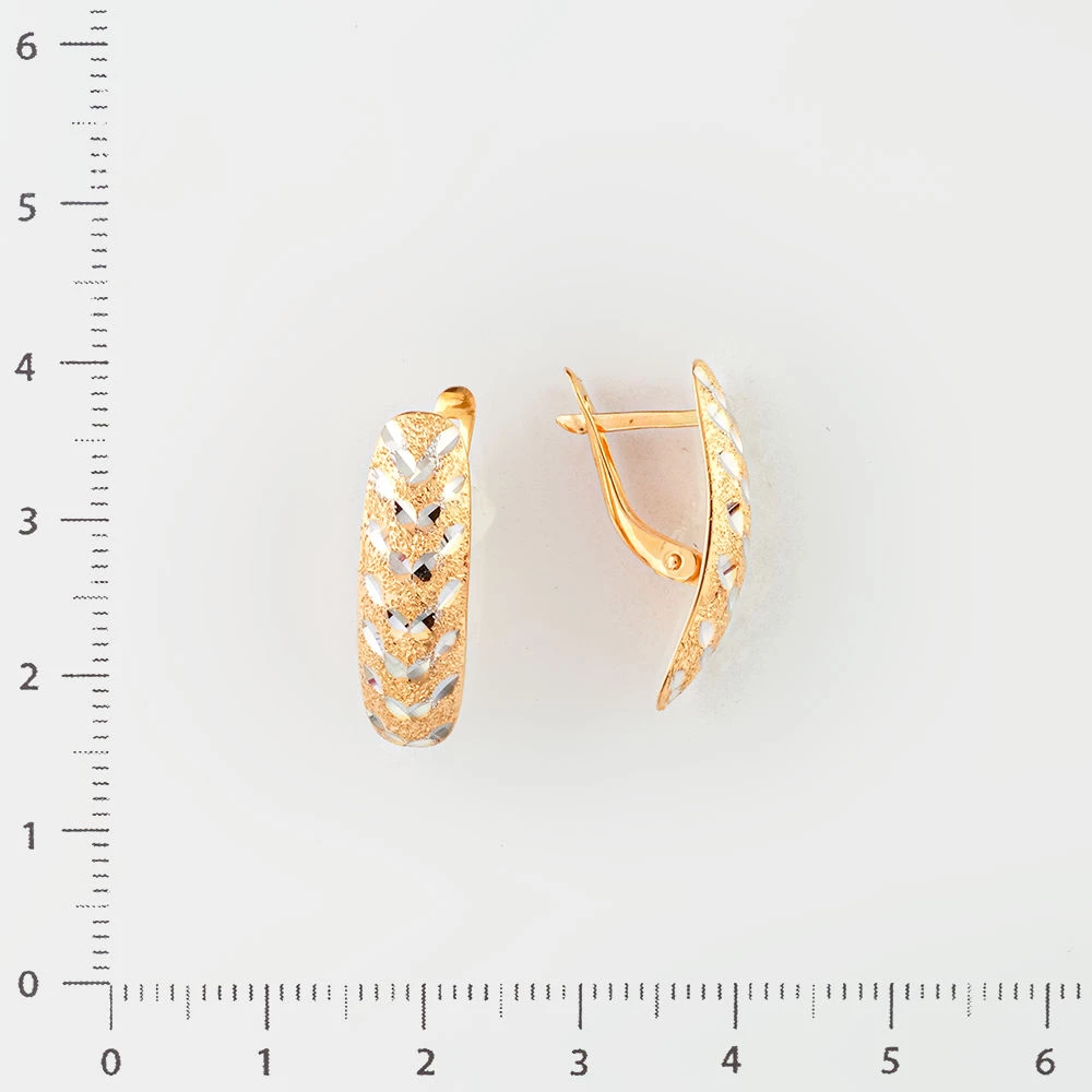 Серьги из красного золота 585 пробы