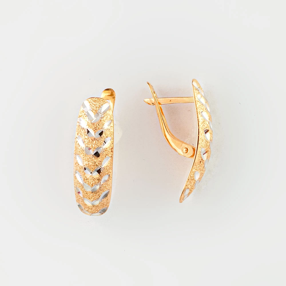 Серьги из красного золота 585 пробы