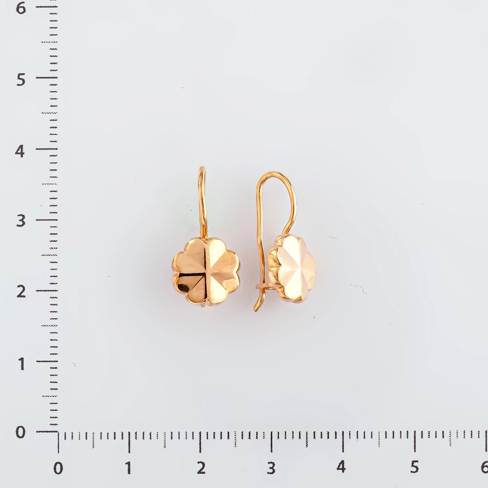 Серьги из красного золота 583 пробы