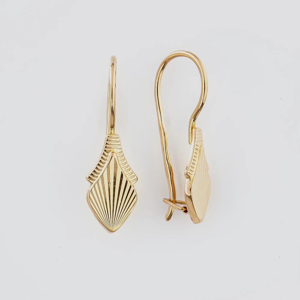 Серьги из красного золота 585 пробы